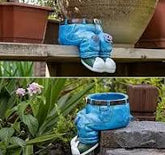 Garden Art Jeans Garden Decoration Flower Pot